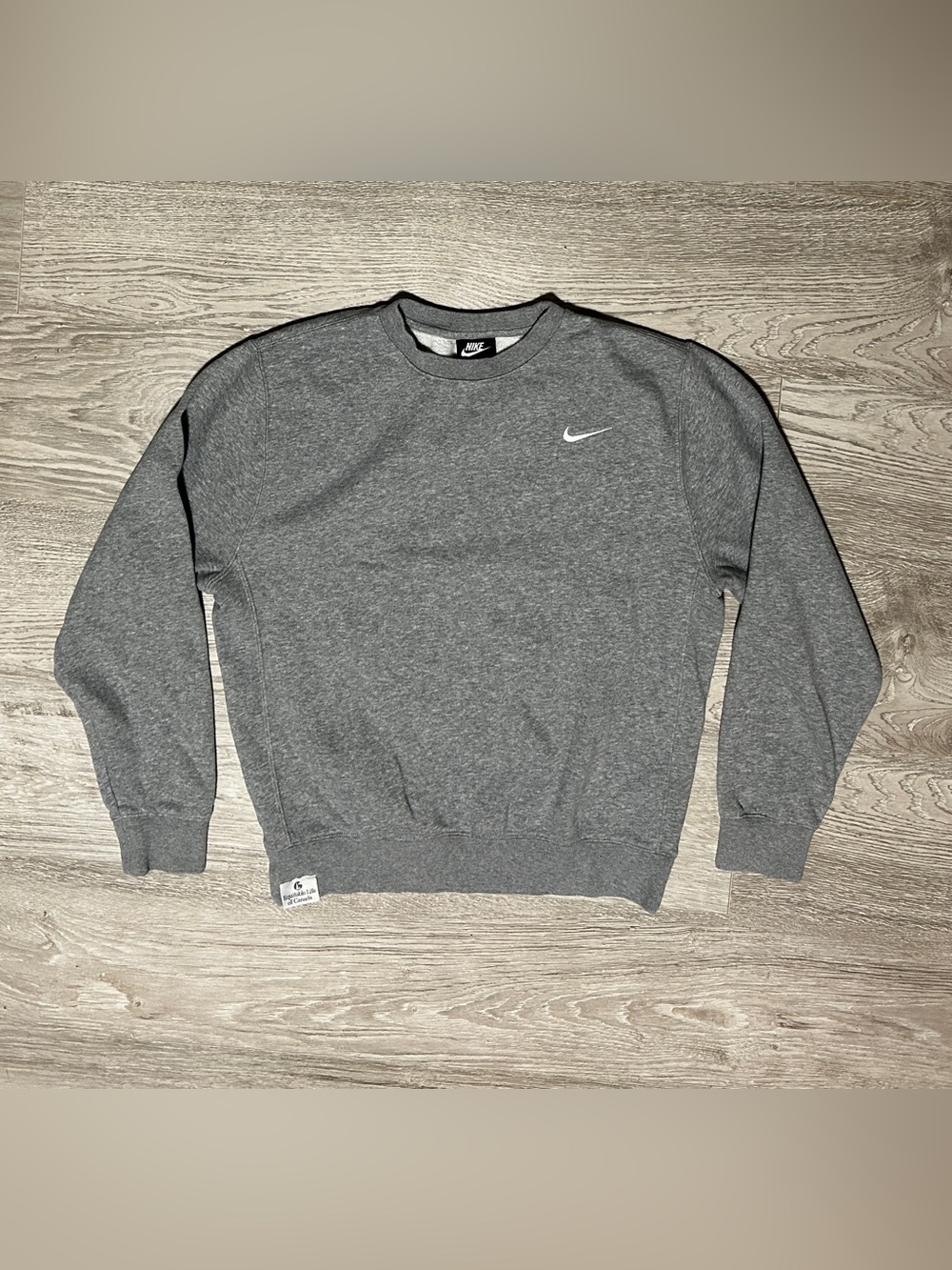 Nike Men's Heather Grey Crewneck Sweatshirt